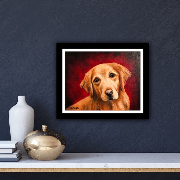 Original Oil Painting Signed custom animal portraits dog painting - Picture 8 of 10